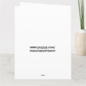 DEVENIR PLUS ÂGÉ FUNNY ANNIVERSAIRE Carte de voeux (Dos)