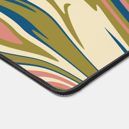 Déversement - Bleu, Vert olive, Rose et Crème (Coin)