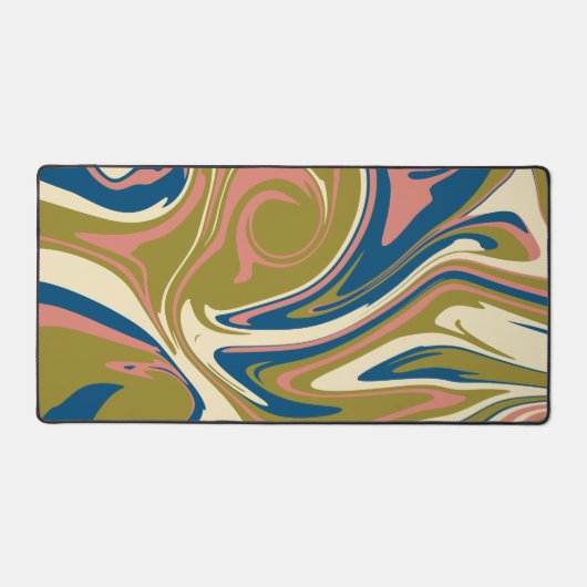 Déversement - Bleu, Vert olive, Rose et Crème (Recto)