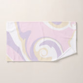 Déversement - rose pastel, jaune et violet (Serviette à main)