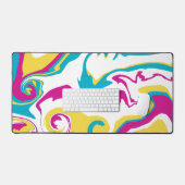 Déversement - Turquoise, Jaune, Rose et Blanc (Clavier et souris)