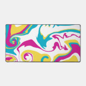 Déversement - Turquoise, Jaune, Rose et Blanc (Recto)