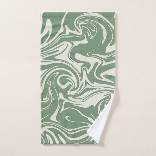 Déversement - Vert (Serviette à main)