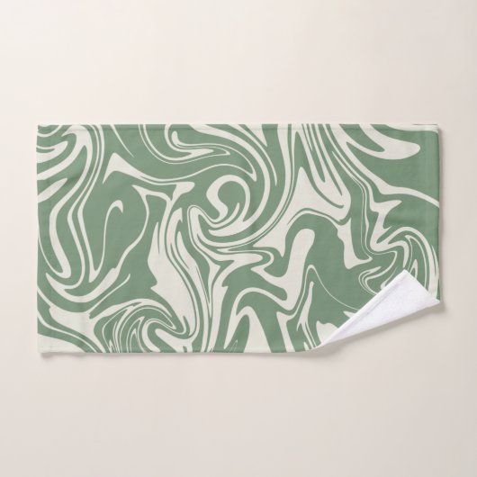 Déversement - Vert (Serviette à main)