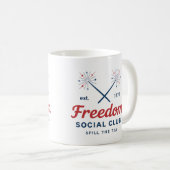 Déverser le thé 4 juillet Mug (Devant droit)