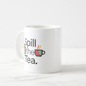 Déverser le thé amusant café Mug (Devant gauche)