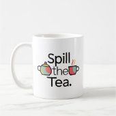 Déverser le thé amusant café Mug (Gauche)