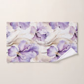 Déversoir de mariage floral d'iris pourpre romanti (Serviette à main)