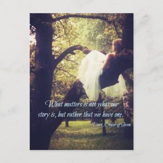 Devi quote, briefkaart (Voorkant)