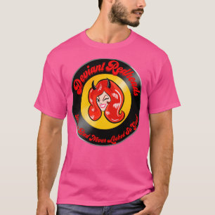 Deviant Redhead Retro Girl Gang Badge T-shirt