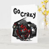 Deviennent folles la carte d'anniversaire (Fleur jaune)