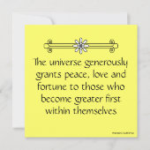 Deviennent une plus grande invitation de première (Devant)