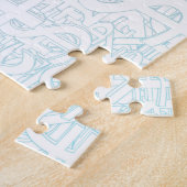 Deviezenbeurs als begrip legpuzzel (Zijkant)