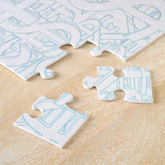 Deviezenbeurs als begrip legpuzzel (Zijkant)