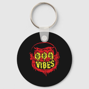 Devil 666 Vibes - Retro Style 666 Funny Evil Hallo Sleutelhanger