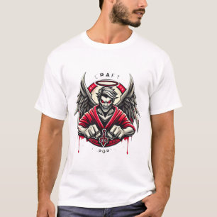 Devil Angel-Eagle Hybrid Embleem T-shirt