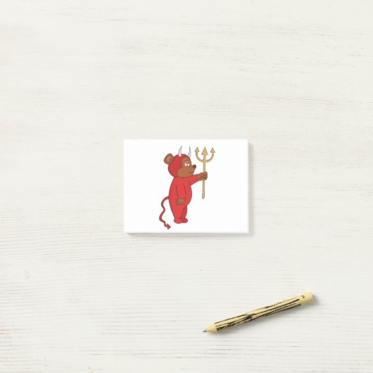 Devil Beer Post-it® Notes (Op bureau)