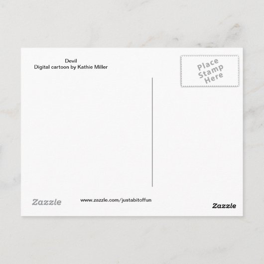 Devil Briefkaart (Achterkant)