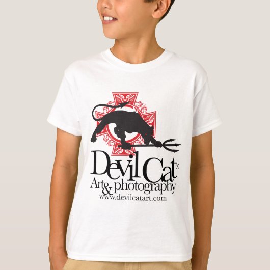 Devil Cat Art T-shirt (Voorkant)