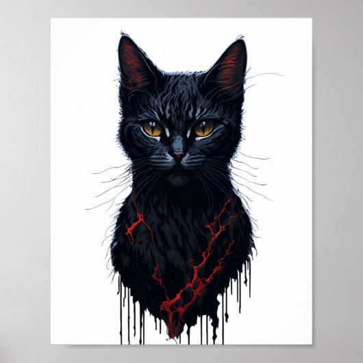 Devil Cat Witchy Poster (Voorkant)