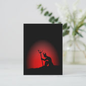 Devil contemplating briefkaart (Staand voorkant)