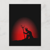Devil contemplating briefkaart (Voorkant)