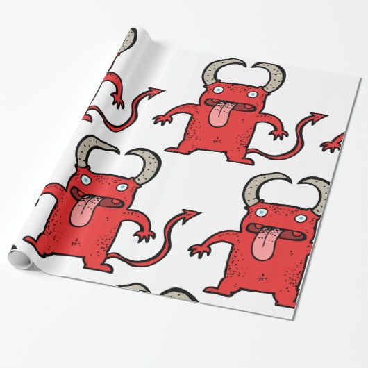 Devil Creature Cadeaupapier (Uitgerold)