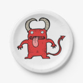 Devil Creature Papieren Bordje (Voorkant)