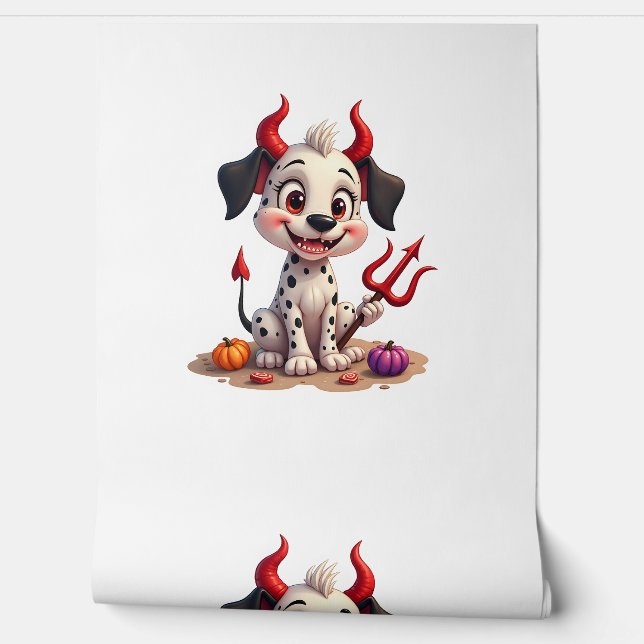 Devil Dalmatian Mischief Behang (Afrollen)