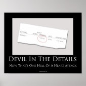 Devil Dans Les Détails Poster Motivationnel (Devant)