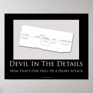 Devil Dans Les Détails Poster Motivationnel