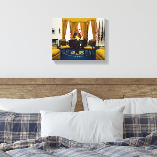 Devil Donald Trump Vol de documents toile Imprimer (Insitu(Chambre))