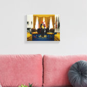 Devil Donald Trump Vol de documents toile Imprimer (Insitu(Salon))