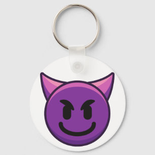 Devil Emoji Button Sleutelhanger
