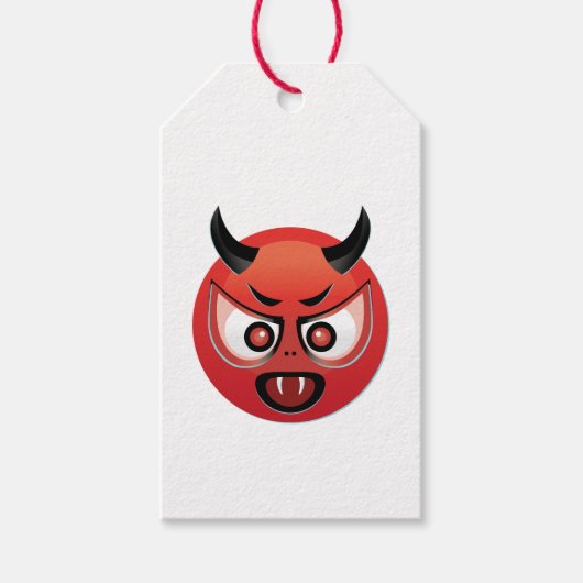 Devil Emoji Cadeaulabel (Voorkant)