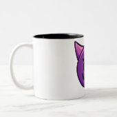 Devil Emoji Imprimé Mug de café à deux tons (Gauche)