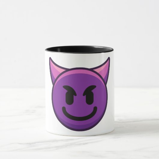 Devil Emoji Pattern Mok (Midden)