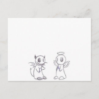 DEVIL EN ANGEL BRIEFKAART