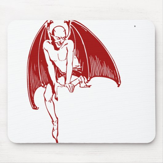 Devil Evil Demon Monster Wings Gothic Muismat (Voorkant)