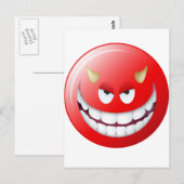 Devil Face 2 Briefkaart (Voorkant / Achterkant)