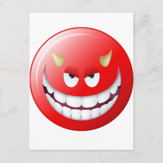 Devil Face 2 Briefkaart (Voorkant)