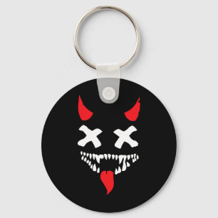 Devil Face Lazy Halloween Costume Scary Creepy Spo Sleutelhanger