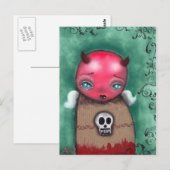 Devil Girl Briefkaart (Voorkant / Achterkant)
