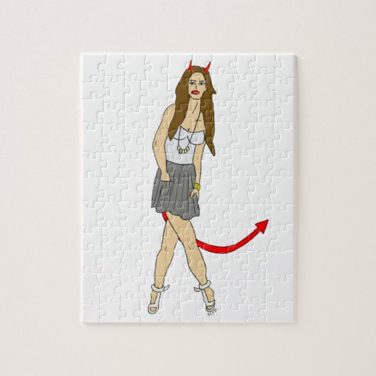 devil girl legpuzzel (Verticaal)