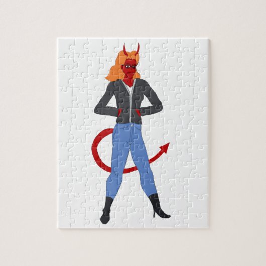 devil girl   legpuzzel (Verticaal)