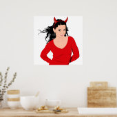DEVIL GIRL POSTER (Keuken)