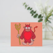 Devil Gorilla Briefkaart (Staand voorkant)