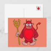 Devil Gorilla Briefkaart (Voorkant / Achterkant)