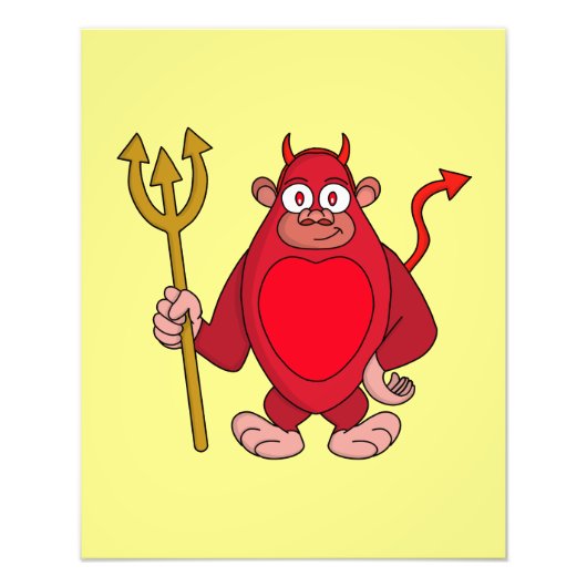 Devil Gorilla Foto Afdruk (Voorkant)