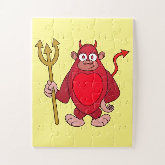 Devil Gorilla Legpuzzel (Verticaal)
